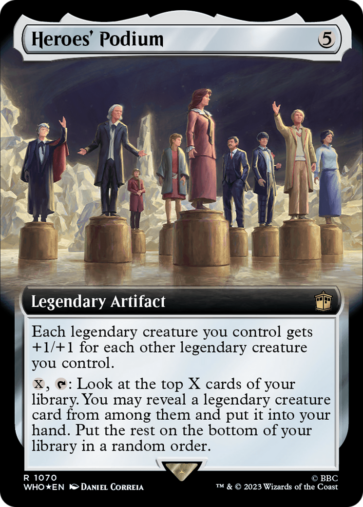 Heroes' Podium (Extended Art) (Surge Foil) [Doctor Who] | Good Games Modbury