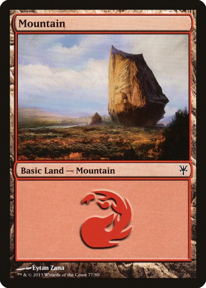 Mountain 77 77/80 (Duel Decks: Sorin vs. Tibalt)  | Good Games Modbury