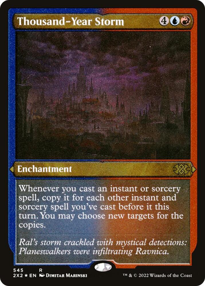 Thousand Year Storm Foil Etched 545 (Double Masters 2022)  - Foil | Good Games Modbury