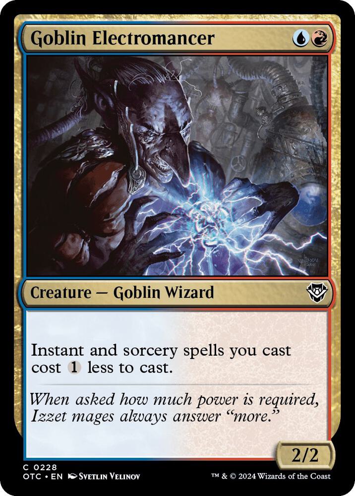 Goblin Electromancer 228/342 (Commander: Outlaws of Thunder Junction)  | Good Games Modbury