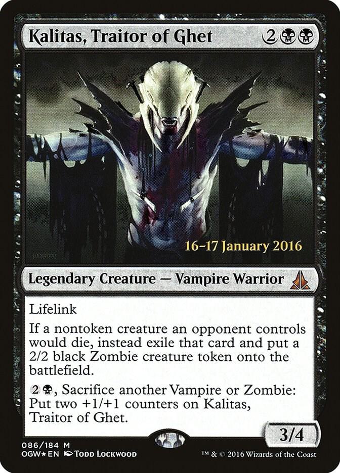 Kalitas Traitor of Ghet 86s/65 (Prerelease Cards)  - Foil | Good Games Modbury