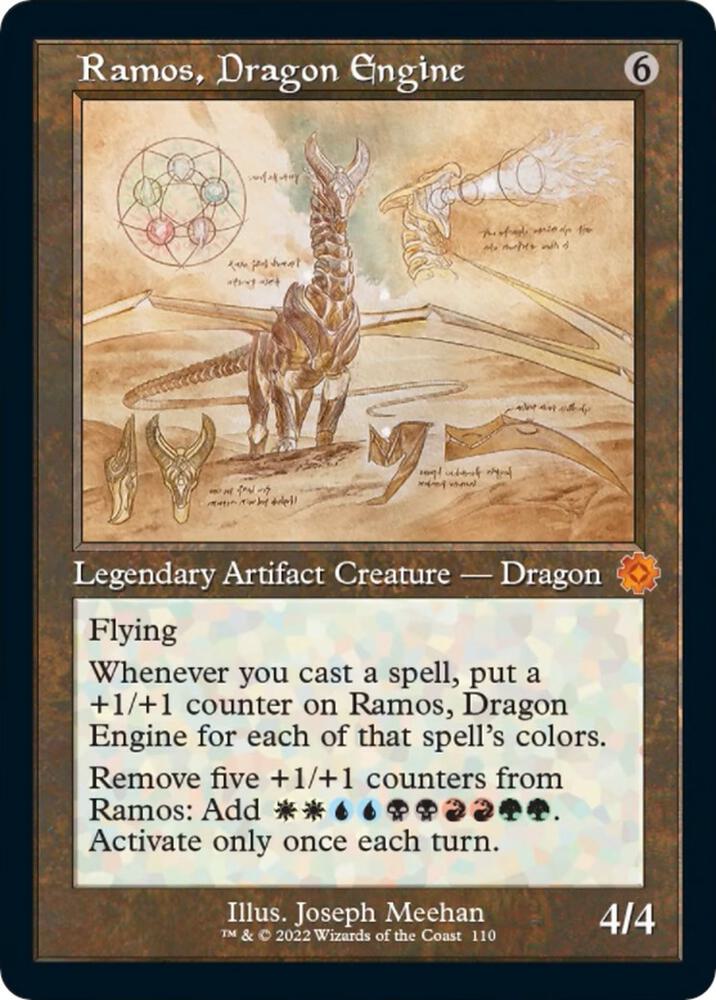 Ramos Dragon Engine Schematic 110/63 (The Brothers' War: Retro Frame Artifacts)  - Foil | Good Games Modbury