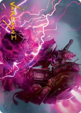 Voltage Surge Art Card Gold Stamped Signature 15 (Art Series: Kamigawa: Neon Dynasty)  | Good Games Modbury