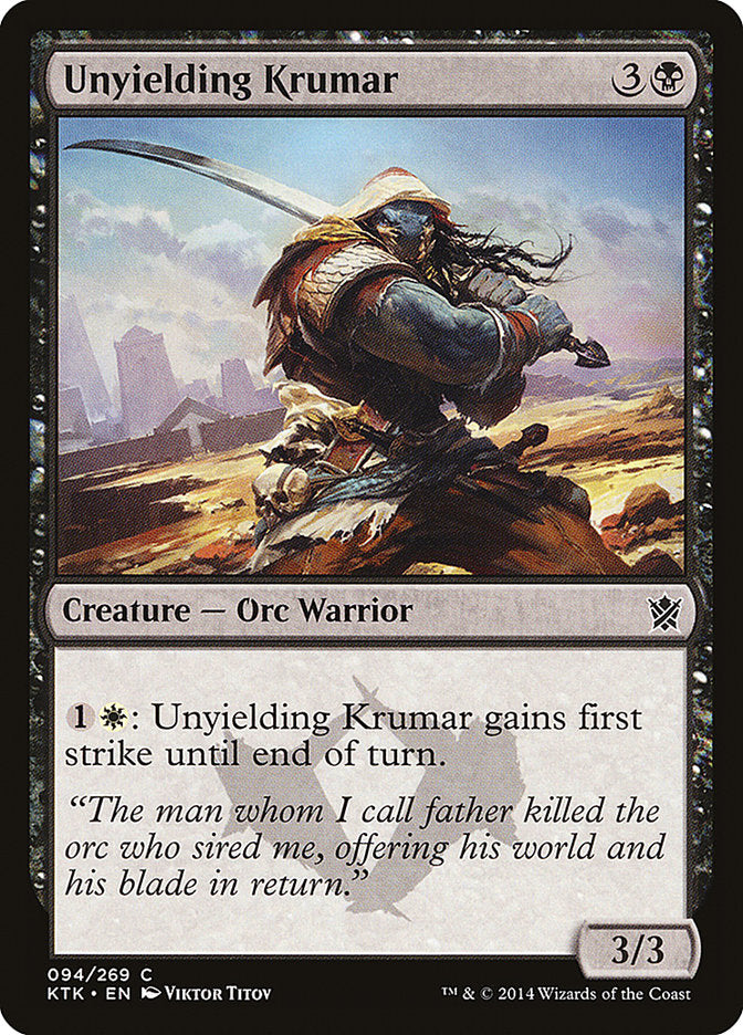 Unyielding Krumar [Khans of Tarkir] | Good Games Modbury