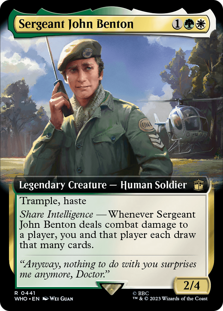 Sergeant John Benton (Extended Art) [Doctor Who] | Good Games Modbury