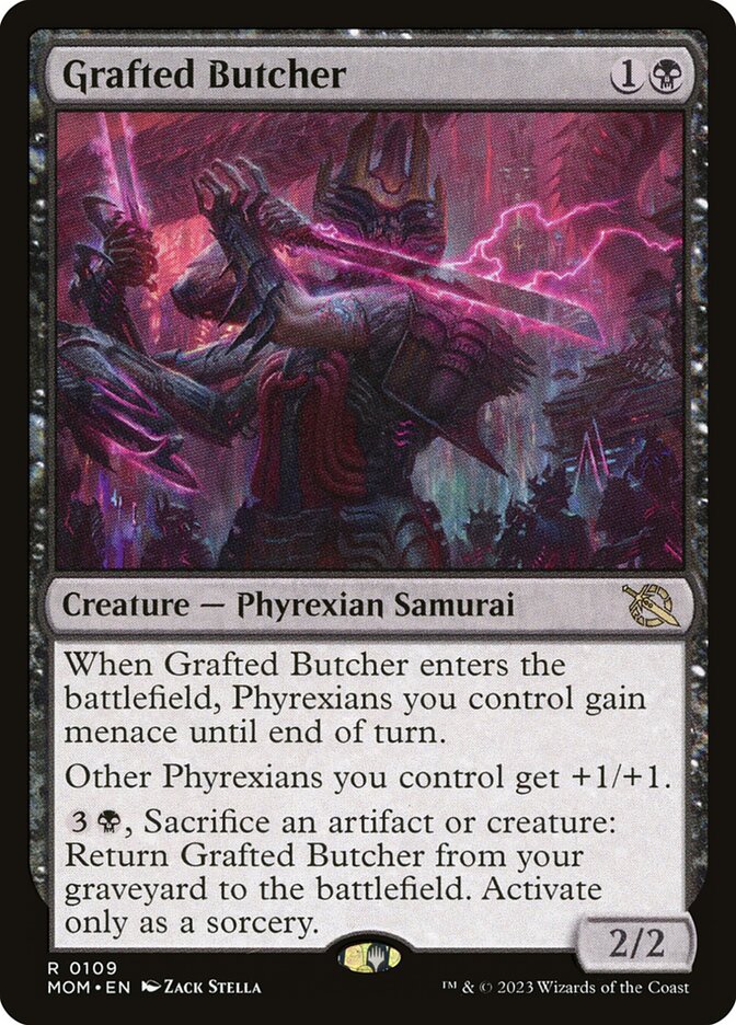 Grafted Butcher 109/291 (March of the Machine)  - Foil | Good Games Modbury