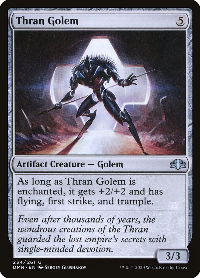 Thran Golem 234/261 (Dominaria Remastered)  - Foil | Good Games Modbury