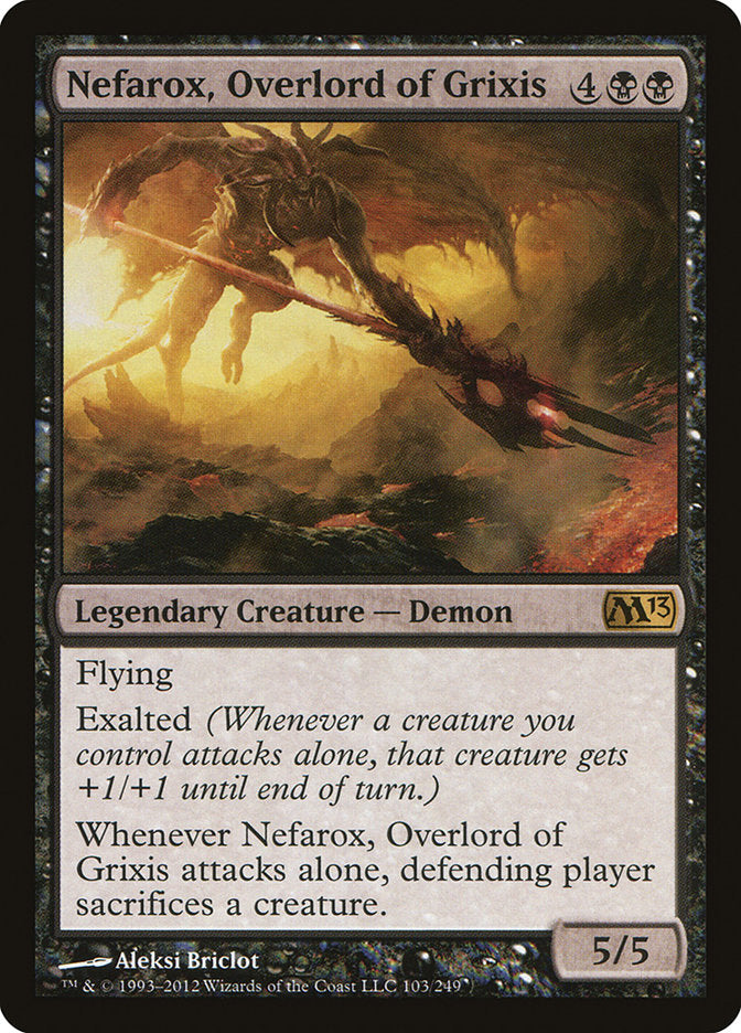 Nefarox, Overlord of Grixis 103/249 (Magic 2013 (M13))  | Good Games Modbury