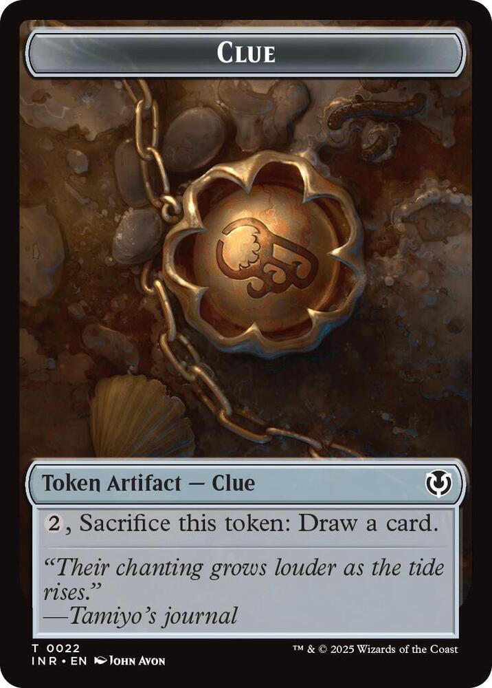 Clue Eldrazi Horror Double Sided Token 22 // 1 (Innistrad Remastered)  - Foil | Good Games Modbury