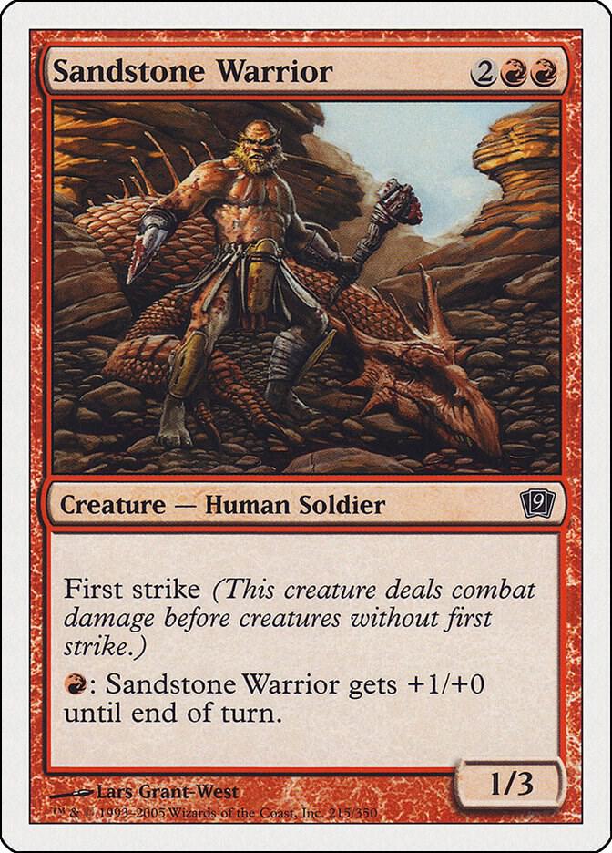 Sandstone Warrior 215/350 (9th Edition)  | Good Games Modbury