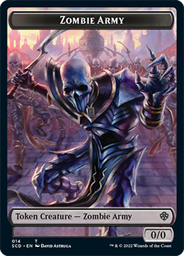 Zombie // Zombie Army Double-Sided Token [Starter Commander Decks] | Good Games Modbury