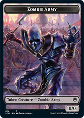 Zombie // Zombie Army Double-Sided Token [Starter Commander Decks] | Good Games Modbury