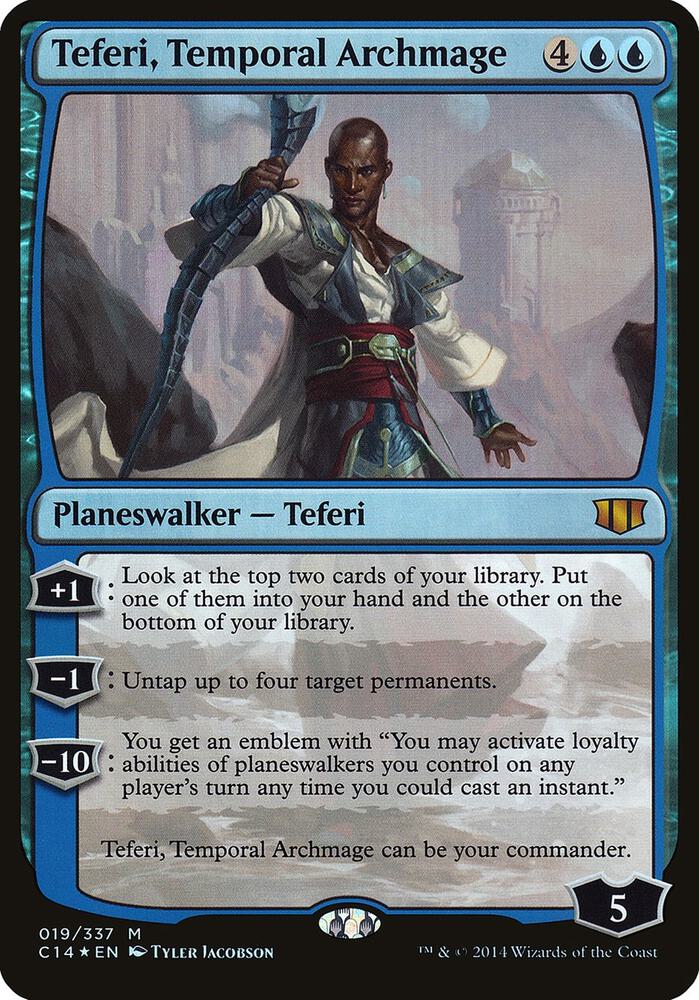 Teferi Temporal Archmage Commander 2014 19/5 (Oversize Cards)  - Foil | Good Games Modbury