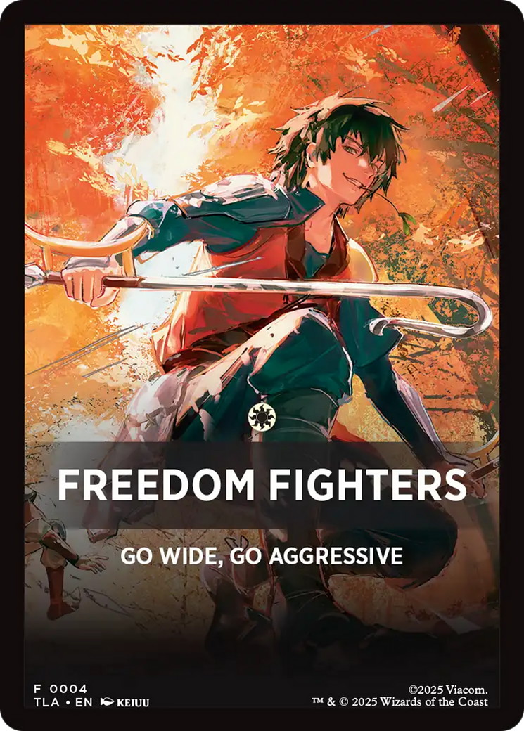 Freedom Fighters Theme Card [Avatar: The Last Airbender Tokens] | Good Games Modbury