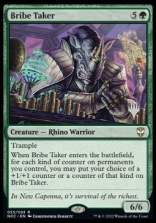 Bribe Taker (Promo Pack) [Streets of New Capenna Commander Promos] | Good Games Modbury