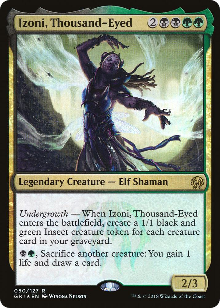 Izoni, Thousand-Eyed 50/127 (Guilds of Ravnica: Guild Kits)  - Foil | Good Games Modbury
