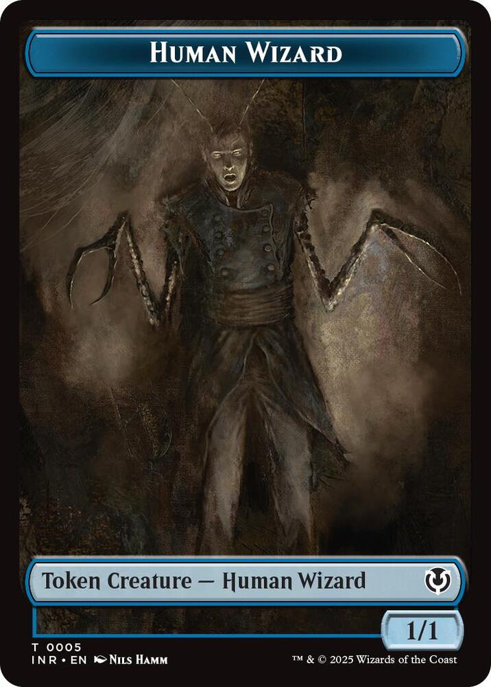 Human Wizard Emblem Jace Unraveler of Secrets Double Sided Token 5 // 25 (Innistrad Remastered)  - Foil | Good Games Modbury