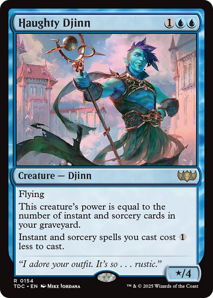 Haughty Djinn [Tarkir: Dragonstorm Commander] | Good Games Modbury