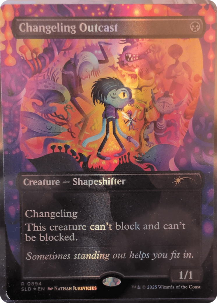Changeling Outcast (Rainbow Foil) [Secret Lair Drop Series] | Good Games Modbury