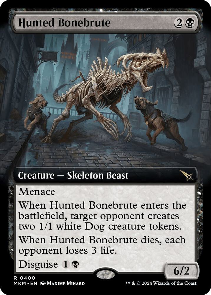 Hunted Bonebrute 400/286 (Murders at Karlov Manor)  - Extended Art Foil | Good Games Modbury