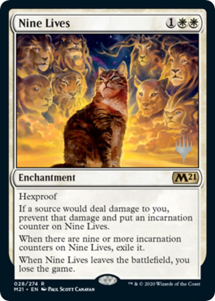 Nine Lives 28 (Promo Pack: Core Set 2021)  - Foil | Good Games Modbury