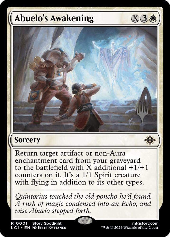 Abuelos Awakening 1p/138 (Promo Pack: The Lost Caverns of Ixalan)  - Foil | Good Games Modbury