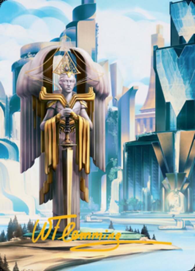 Island Art Card (Gold-Stamped Signature) [Streets of New Capenna Art Series] | Good Games Modbury