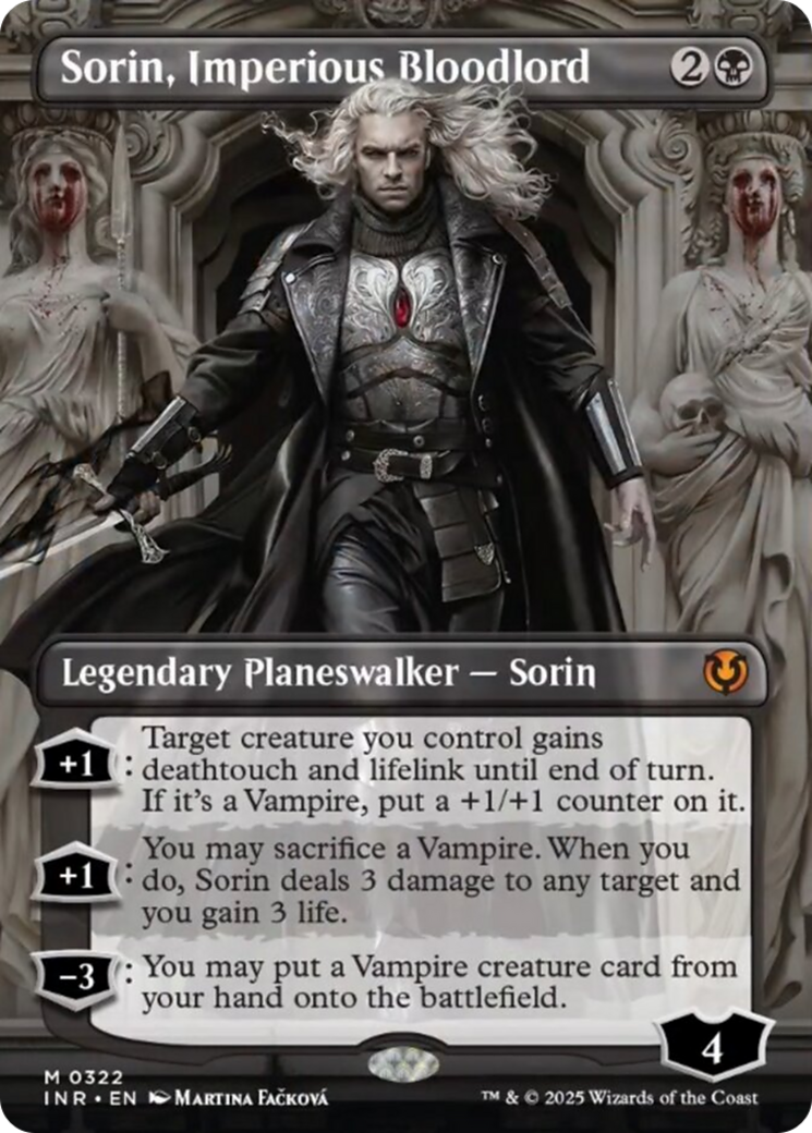 Sorin, Imperious Bloodlord (Borderless) [Innistrad Remastered] | Good Games Modbury