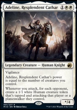 Adeline, Resplendent Cathar (Promo Pack) [Innistrad: Midnight Hunt Promos] | Good Games Modbury