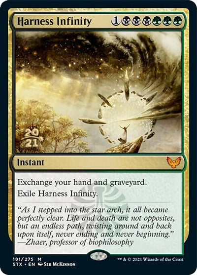 Harness Infinity [Strixhaven: School of Mages Prerelease Promos] | Good Games Modbury