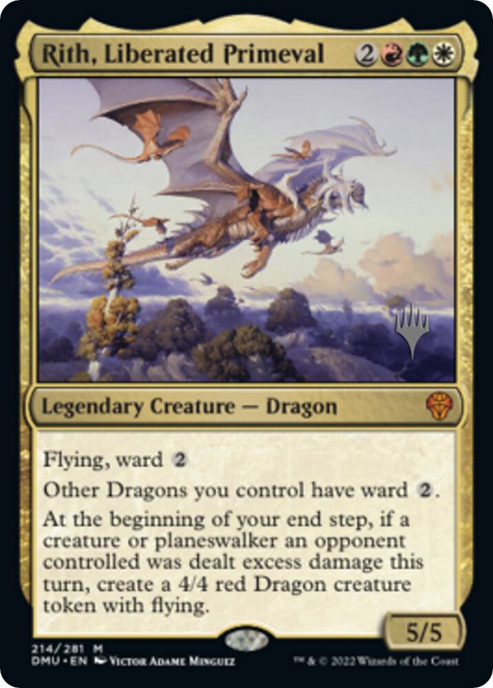 Rith Liberated Primeval 214p/161 (Promo Pack: Dominaria United)  - Foil | Good Games Modbury