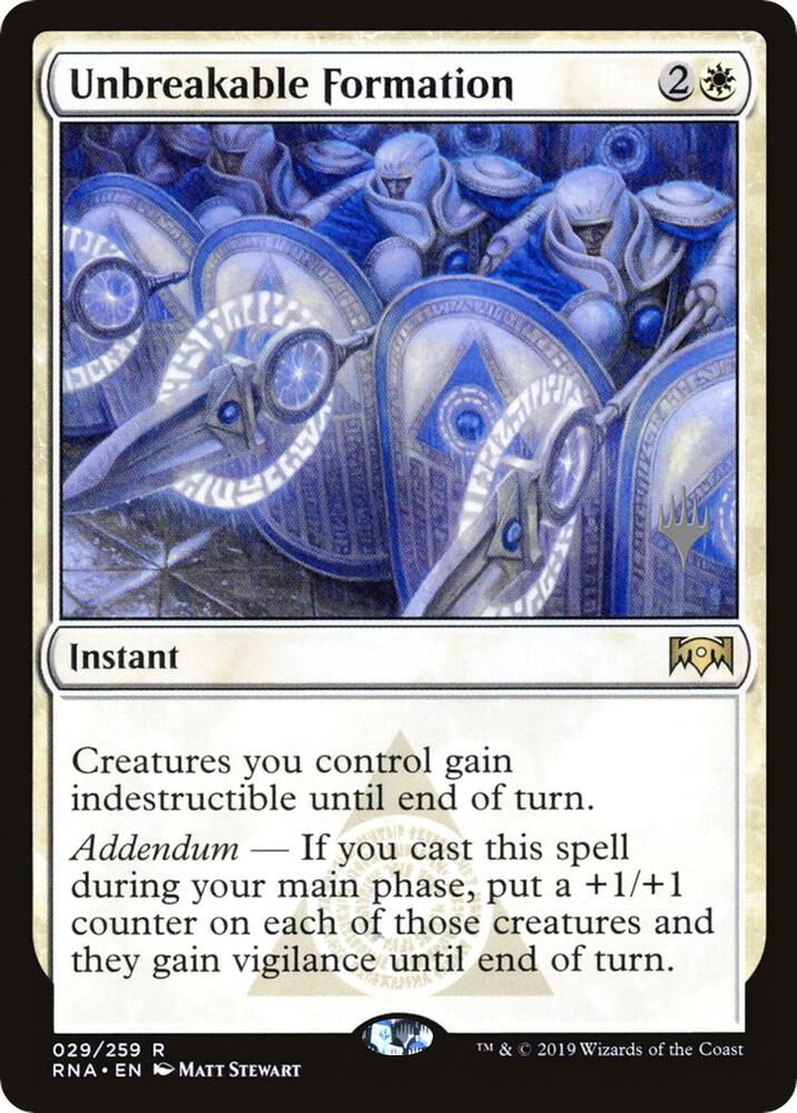 Unbreakable Formation 29 (Promo Pack: Zendikar Rising)  | Good Games Modbury