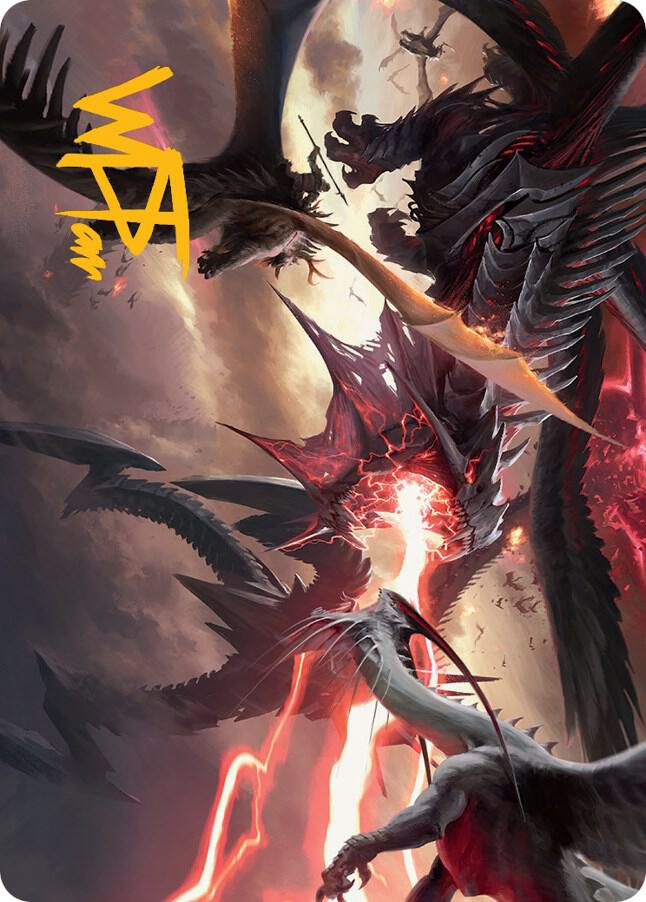 Invasion of Tarkir Art Card Gold Stamped Signature 34 (Art Series: March of the Machine)  | Good Games Modbury