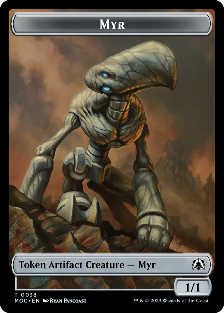 Phyrexian Germ // Myr Double-Sided Token [March of the Machine Commander Tokens] | Good Games Modbury