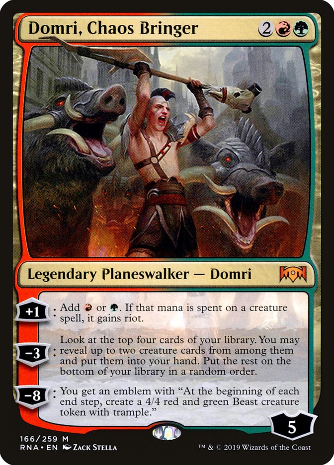 Domri, Chaos Bringer 166/259 (Ravnica Allegiance)  | Good Games Modbury