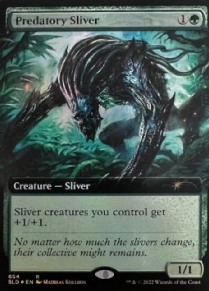 Predatory Sliver (Extended Art) [Secret Lair Drop Promos] | Good Games Modbury