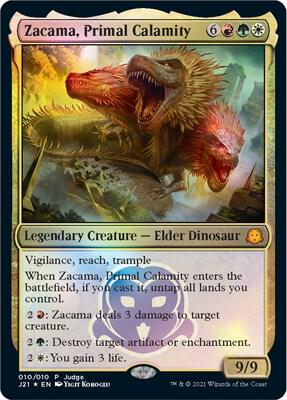 Zacama, Primal Calamity 10/10 (Judge Promos)  - Foil | Good Games Modbury