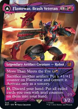 Flamewar Brash Veteran Shattered Glass 24/58 (Universes Beyond: Transformers)  - Foil | Good Games Modbury