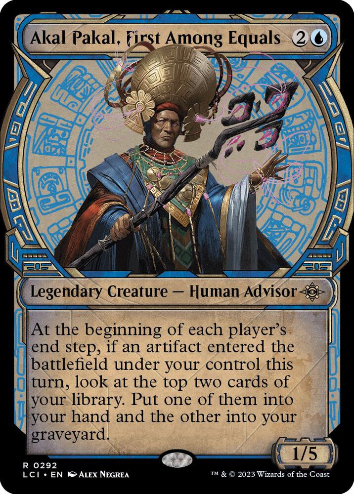 Akal Pakal, First Among Equals 292/291 (The Lost Caverns of Ixalan)  - Showcase Foil | Good Games Modbury