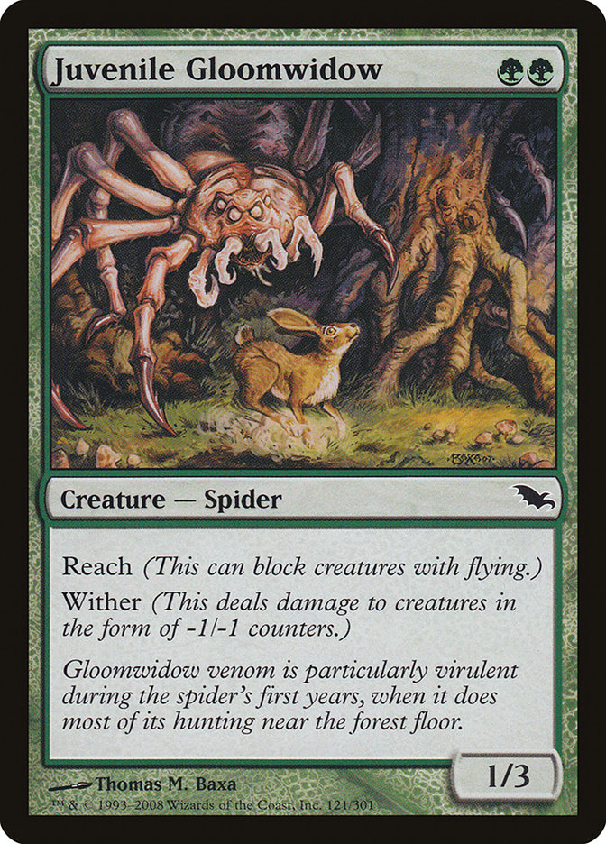 Juvenile Gloomwidow [Shadowmoor] | Good Games Modbury