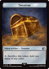 Clue // Treasure Double-Sided Token (Surge Foil) [FINAL FANTASY Commander Tokens] | Good Games Modbury