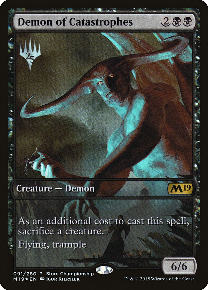 Demon of Catastrophes (Store Championship) [Core Set 2019 Promos] | Good Games Modbury
