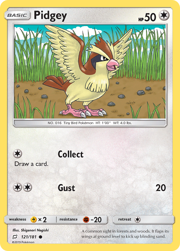 Pidgey (121/181) [Sun & Moon: Team Up] | Good Games Modbury
