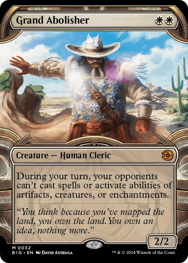 Grand Abolisher 32 (Outlaws of Thunder Junction: The Big Score)  - Showcase Foil | Good Games Modbury