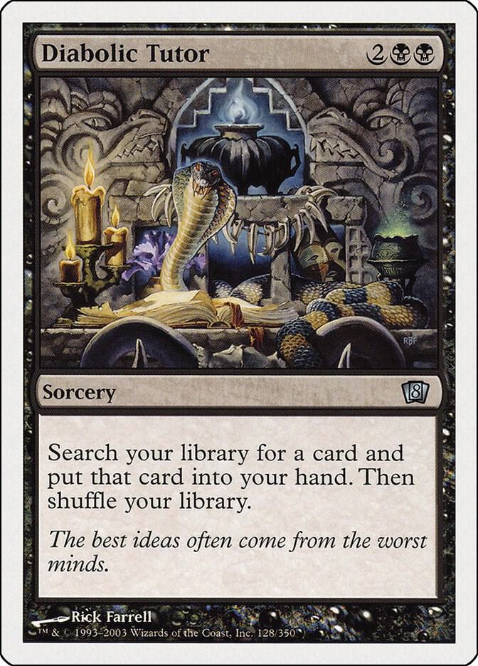 Diabolic Tutor 128 (8th Edition)  | Good Games Modbury