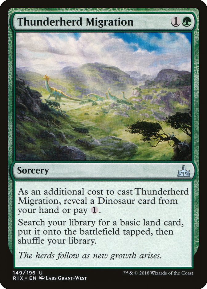 Thunderherd Migration [Rivals of Ixalan] | Good Games Modbury