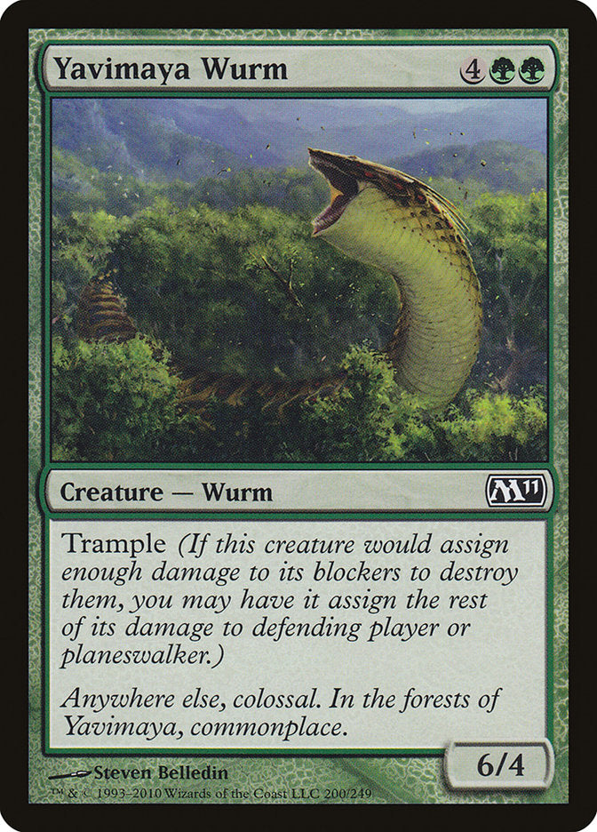 Yavimaya Wurm [Magic 2011] | Good Games Modbury