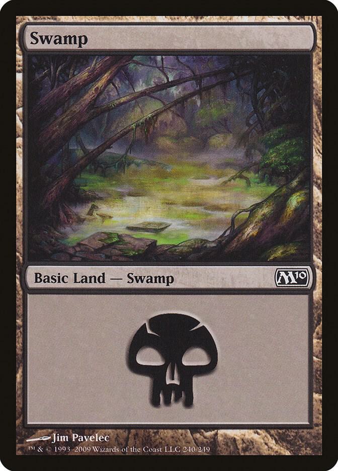Swamp 240/249 (Magic 2010 (M10))  - Foil | Good Games Modbury