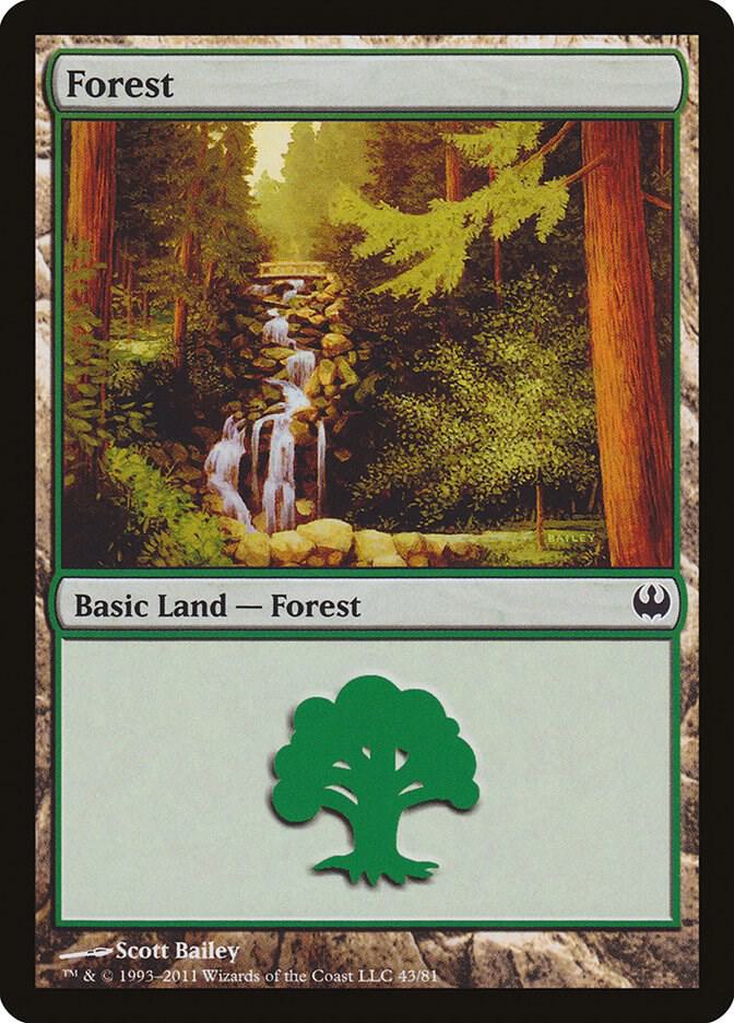 Forest 43/81 (Duel Decks: Knights vs. Dragons)  | Good Games Modbury