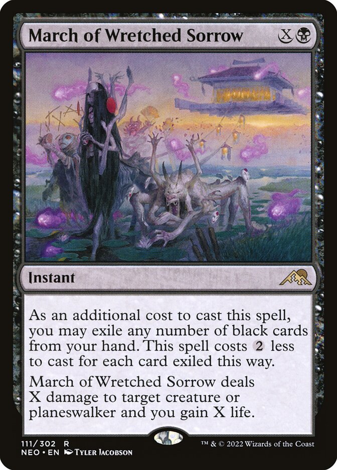 March of Wretched Sorrow 111/302 (Kamigawa: Neon Dynasty)  | Good Games Modbury